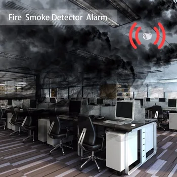 2vnt 5vnt 10vnt Dūmų Detektorius Gaisro Detektorių, pavojaus Signalo Jautrus Linijiniai Nepriklausomų Gaisro Dūmų Jutiklis Home Office Parduotuvė Ho