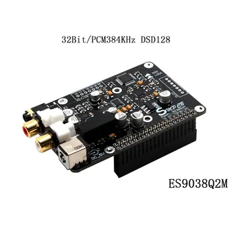 OLED ES9038q2m OPA1612 Op I2S 32bit/384K DSD128 už Aviečių pi 2B 3B 3B+ DAC Dekoderis Skaitmeninio Transliavimo Valdybos G4-001