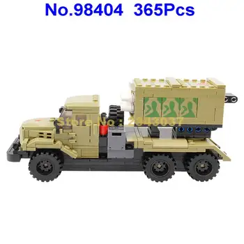 365pcs karinės ww2 raketų paleidimo transporto automobilių blokai 1 Žaislas