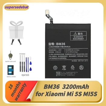 Supersedebat BM36 Bateria Mi 5S Batterie Ferramentas De Reparo Ar Telefone Baterijas Xiaomi Mi 5s MI5S Baterija Telefono