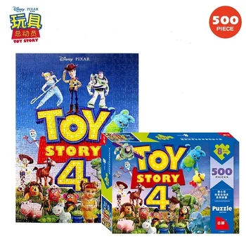 Disney Pixar Žaislų Istorija 4 Marvel Keršytojas Sušaldyti 2 Spiderman Mickey Minnie Mouse 500 dalių Dėlionė žaislai Vaikams dovanų