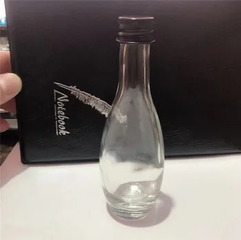 Tuščias degtinės alkoholiniai gėrimai buteliuose puodą vyno stiklainis stiklo boulingo tipas alkoholio butelis 50ml/100ml 5/10vnt