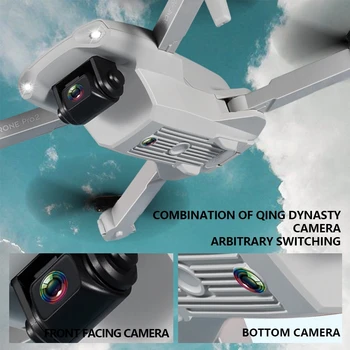 E99 Pro Drone 4K Optinio Srauto Levitation Quadrocopter Su Kamera, Sulankstomas RC Dron Smart Sekite Mane Super Plataus Kampo Kamera Drone