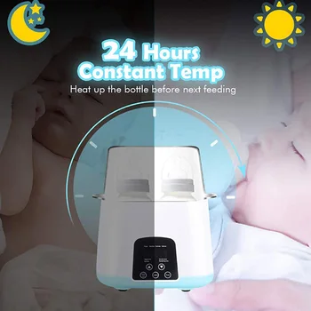 6 in 1 Pieno Butelis Sterilizatoriai Nuotolinio Valdymo Automatinė Protingas Termostatas Kūdikių Buteliukas Šildytuvus Dezinfekavimo Laukelį Greitai Šiltas