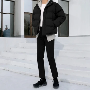 IEFB /vyriški drabužiai 2020 m. žiemos medvilnės-paminkštintas sutirštės prarasti atsitiktinis šiltas kailis korėjos stiliaus mados gražus drabužiai, vyrų 9Y3309