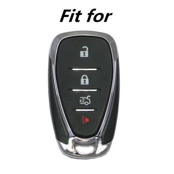 WFMJ Juodos Odos 4 Mygtukų Nuotolinio Smart Key Chain Padengti Atveju Fob Tinka Chevrolet Traverse Varžtas EV Cruze Malibu Volt 
