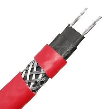 20m stiprinti 220V Liepsną šildymo kabelių kaip 14mm Savarankiškai regulat temperatūros Vandens vamzdynų apsauga Stogo apsaugos nuo apledėjimo šilumos kabelis