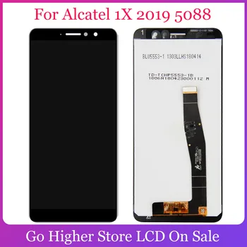 Už Alcatel 1X 2019 LCD Ekranas Jutiklinis Ekranas skaitmeninis keitiklis Stiklo Monitoriaus skydų Surinkimo 5088 5008T 5008D 5008Y