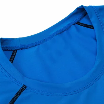 Mados Quick Dry Vyrai Veikia marškinėliai ilgomis Rankovėmis Sporto Viršūnės Vyrų Bodybuliding Suspaudimo Marškinėliai Lieknėjimo Sporto Stora