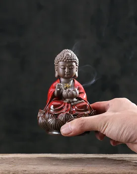 Kūrybinės keramikos smilkalų degiklis Dzeno Buda krosnies lotus Buda smilkalų degiklis Guanyin Buda Aromatas Degiklis Arbatos Namai 