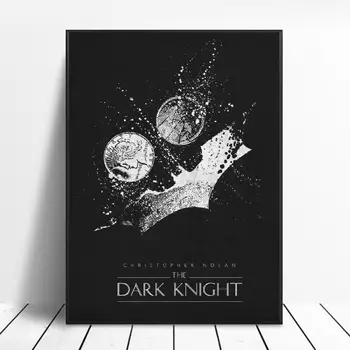 Dark Knight Black & White Klasikinis Filmas Meno Šilko Plakatas Spaudinių Namų Sienų Dekoras Tapyba Be Rėmelio