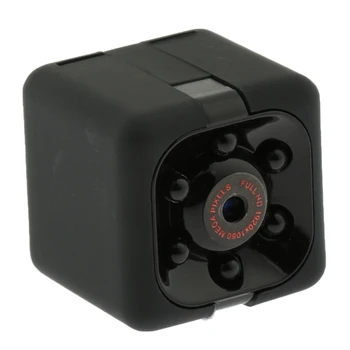 Mini Dydžio Kamera 720P HD Namų Konferencija, Nešiojamų vidaus/Lauko Kamera su Judesio Aptikimo, 6 Apšvietimo Lemputės