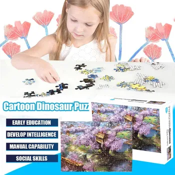 Suaugusiems Vaikams Pjūklelis dėlionės (galvosūkiai) 1000 Gabalas Cherry blossom dekoracijos Modelis Didelį įspūdį Išskleidimo vaikų švietimo žaislas rinkinys Naujas