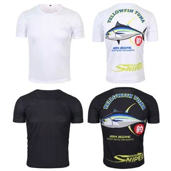 Drabužių Žvejybos Vasaros Marškinėlius Kvėpuojantis Kovos su prakaito Sporto Quick Dry T-shirt Anti-uv Vyrų Lauke, Dviračių sportas, Žvejyba Marškinėlius