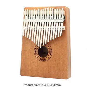 17 Klavišus Kalimba Mediena, Raudonmedžio Nykščio Fortepijonas Medžiaga Lipdukas Maišelį Muzikos Instrumentas su Tuning Plaktukas Patvarus Pradedantiesiems Pirštu Pianinu
