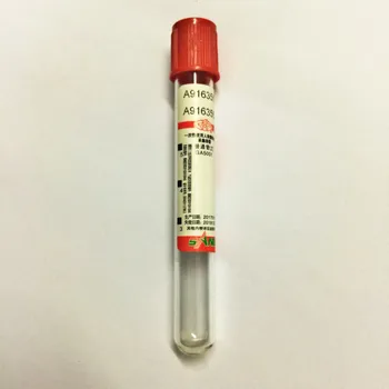 Vienkartiniai Sterilūs Biocheminiai Vakuuminės Kraujo paėmimo Vamzdis 5ml Tuščias Vac Vamzdis Vacutainer Nr. Antikoaguliantų 13*100mm 100 / PK
