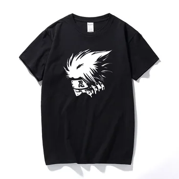 Kakashi Hatake sharingan marškinėliai Kopijuoti Ninja Shinobi Naruto Anime Dovanų Top Mens Naujas Vasaros Streetwear Medvilnės trumpomis Rankovėmis T-shirt