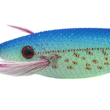 5VNT 10cm 3D akis kalmarai kablys 5 spalvų šviesos kalmarai stendai dirbtinis medienos aštuonkojų, krevečių žvejybos masalas