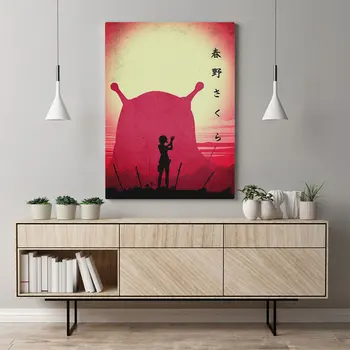 Haruno Sakura didysis Šliužas Plakatas Įrėminti, Medinis Rėmas, Drobės, Sienos Meno Apdailos nuotraukas kambarį Namuose miegamojo puošimas tapyba