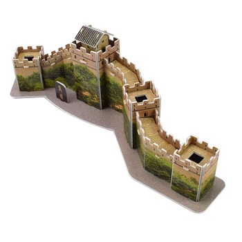 Great Wall Pastato Modelio Rinkinys Žaislas įdomus 3D lenktynių Pasaulio Pramogų Švietimo Rankų darbo Kartono Dėlionės Žaislas Vaikams iq Žaidimas Pomėgius