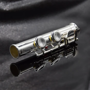 Top Japonija Fleita 16 Skylę su E Klavišą, YF-271 Sidabro Padengtą Fleita C Klavišą Baltos spalvos Vario Flauta Skersinės Muzikos Instrumentos