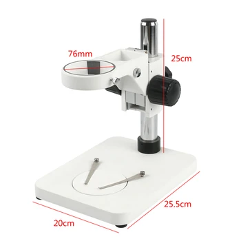 Trinokulinis Mikroskopu Stereo Mikroskopas Binokulinis Mikroskopas, Reguliuojamas Stalo Darbo Stovo Laikiklį + 76mm Žiedas Holde