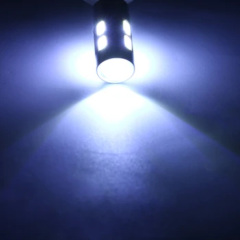 4Pcs H3 Automobilių Šviesos 5630 10SMD LED 12V Automobilio Rūko Šviesos Lempos Lemputė Balta Auto priekinio Žibinto Lemputė Universalus Visiems Automobiliams