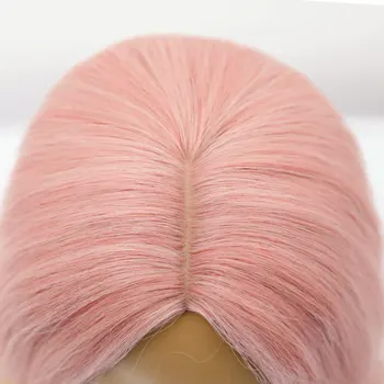 Ilgi Banguoti Platinum Blond Spalvos Sintetiniai Perukai Juoda Balta Moterys Kasdien Natūralių Karščiui Atsparus Pluoštas Plaukų Cosplay Perukas