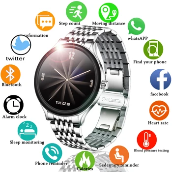 LIGE 2020 Naujas Smart Žiūrėti Visą Jutiklinis Ekranas Vyrų Fitneso Sporto Smart Laikrodžiai Širdies ritmo Daugiafunkcinis Vandeniui smartwatch+Box