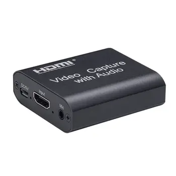 HDMI, USB 2.0, Audio Kilpa Iš Grafikos Capture Card Vaizdo Įrašymo Langelį Žaidimas Live Transliacijos Skaitmeninės Vaizdo kameros