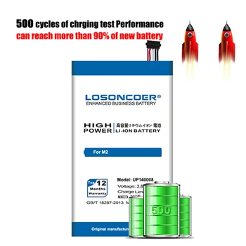 LOSONCOER 3600mAh UP140008 Baterija 