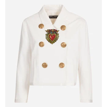 Siuvinėjimo siūti ant raudonos ir aukso Karūna meilės pleistras audinio aplikacijos drabužių apdaila, taisymas skylių širdies siuvinėtos aplikacijos