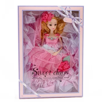 40 cm vestuvių lėlės dovanų dėžutėje nustatyti mergina, žaislų, animacinių filmų lėlės, imitavimo viena mergina žaisti namuose žaislą dovanų lėlės gimtadienio dovana vaikams žaislas