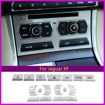 Naudoti-Jaguar XF Centrinis Valdymo Mygtukas Dekoro Lipduko Sidabro Lydinio Automobilio Interjero Priedai