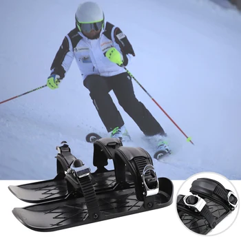Reguliuojamas Mini Slidinėjimo Pačiūžos Sniego Trumpą Skiboard Snowblades Apkaustai Nešiojamų Slidinėjimo Batai Sniego Valdybos Dropshipping