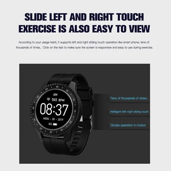 696 Naujas Mados F17 Smart Žiūrėti Visą ratą Visiškai jutiklinis ekranas smartwatch IP68 Vandeniui Fitness tracker Sporto Smart Apyrankė