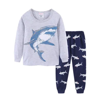 2020 M. Berniukų Pižama Pijama Infantil Kūdikių Shark Drabužiai Gecelik Koszula Nocna Pižamos Vaikams Animais Pajama Nustatyti Kalėdų Pižama Nauja