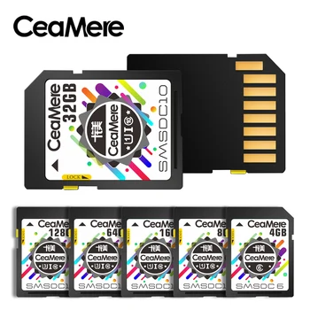 CeaMere SD Kortelę 128GB 64GB 32GB 16GB 8GB 4GB XC HC 