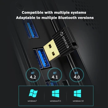 ORICO Mini USB Bluetooth 5.0 Adapterį, Kompiuterio, KOMPIUTERIO Pelė, Klaviatūra, Garsiakalbis Muzikos Wireless Dongle Imtuvą