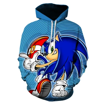 Pavasarį, Rudenį Prekės ženklo 3D Palaidinės Mens Sonic the hedgehog Cool Planet Palaidinukė Naujausias Japonų Juokinga Harajuku Stilius hoodies
