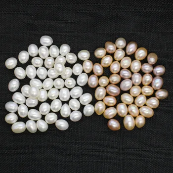 8-9 Mm Plikas Granulių Rutuliukų Šviesa M Natūralių Gėlavandenių Perlų Išsimėtę Karoliukai 