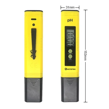 Nešiojamas Skaitmeninis PH-Metras 0.00-14.0 PH Testeris TDS&EB Metrų Termometras 0-9999us/cm 0-9999ppm 0.1-80.0 laipsnį Vandens Qualit Stebėti