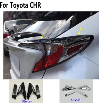 Toyota C-HR CHR 2017 2018 automobilių kėbulo reikmenys/Anglies pluošto dangtelis apdaila atgal galiniai šviesos lempos rėmelis stick dalis 4pcs/set