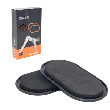 Naudotis Slankiklių Diskai, 2 Pak Dual Sided Ovalo Formos Grindys Sporto Core Slankmačiai su Dangčiu Jogos Fitneso Mokymo Sklandymo Įranga