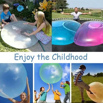 3pcs/set Wuble Bubble Ball Kūrybos TPR Vaikų Žaislas Elastiniai Kamuolys Negabaritinių Pripučiamas Kamuolys Vandens Įpurškimas Bubble Ball