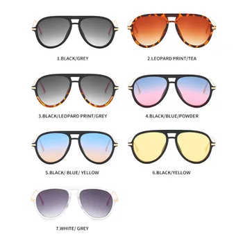 2020 Naujas klasikinis retro piloto akiniai nuo saulės moterų mados aviacijos negabaritinių gradientas vyrų vairavimo akinius oculos de sol UV