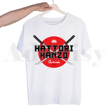 Nužudyti Bilą Ninja Hattori Hanzo Tshirts Vyrų Mados Vasaros marškinėliai Marškinėlius Viršuje Tees Streetwear Harajuku Juokinga