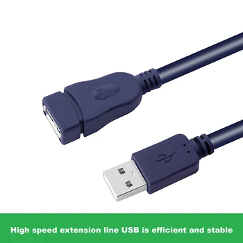 USB prailginimo Kabelis Didelio Greičio USB 2.0 Laidas Vyrų ir Moterų Mėlyna 1,5 m 3m 5m 10m Duomenų USB 2.0 Extender Laido ilgintuvą