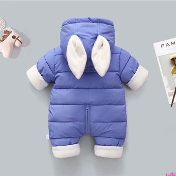 2020 naujas gimęs mados žiemos tirštėti vaikų snowsuit medvilnės-paminkštinimas kūdikio mergina drabužius berniukas Plius aksomo mielas Jumpsuits Bodysuit