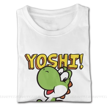 Trumpomis Rankovėmis, O Ant Kaklo Natūralios Medvilnės Cartooon Yoshi Marškinėliai Didelis Vaikas Vaikinu S Tee-Shirt